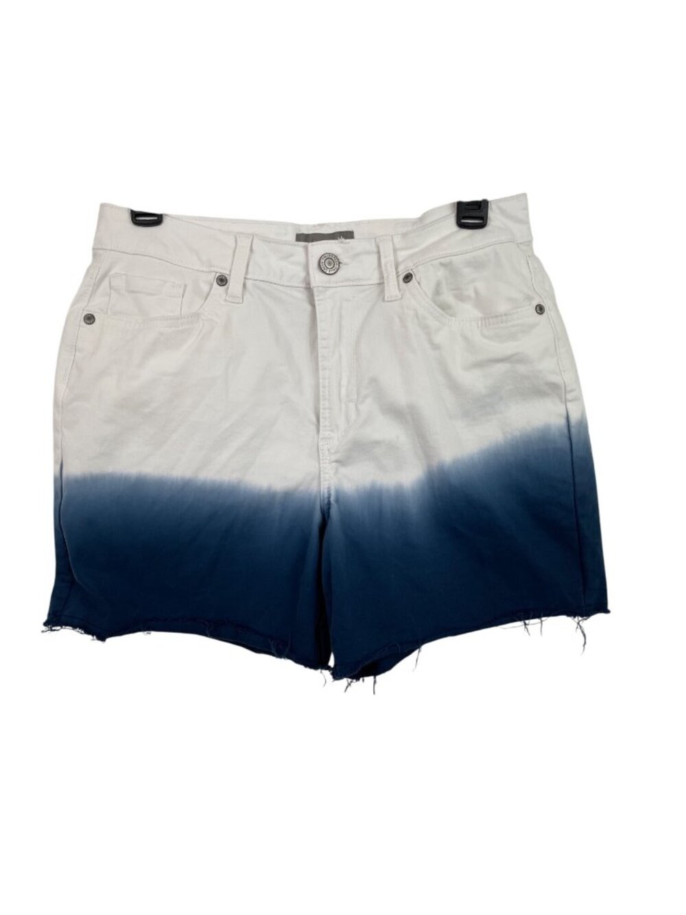 Falls Creek White Blue Ombre Cutoff Jean Shorts Womens Size 8 - Picture 1 of 8